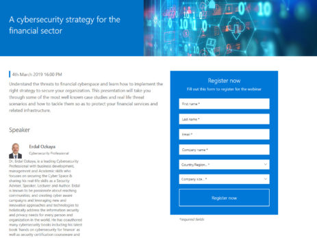 A cybersecurity strategy for the financial sector