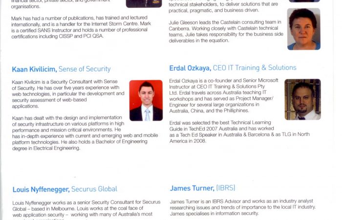 Australian Information Security Association Erdal Ozkaya