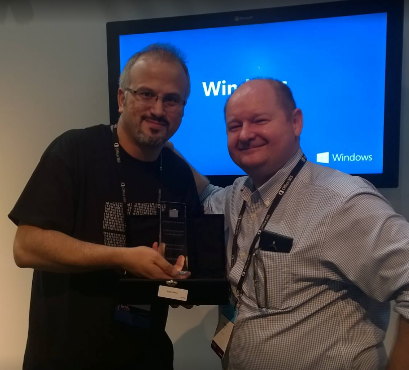 Microsoft Community Award Erdal ozkaya