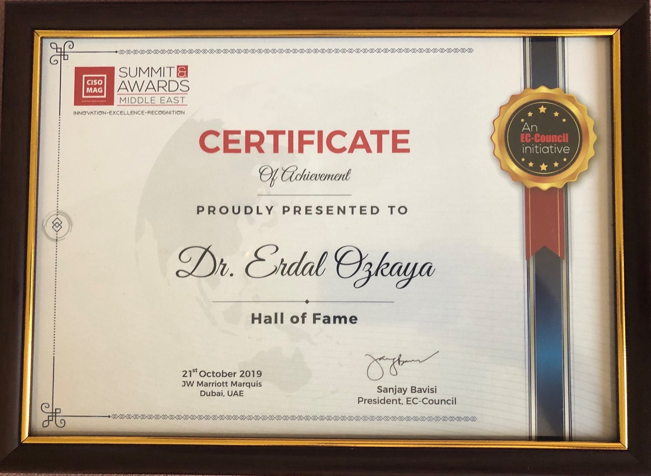 Hall of Fame 2020 | Dr. Erdal Ozkaya - Cybersecurity Blog