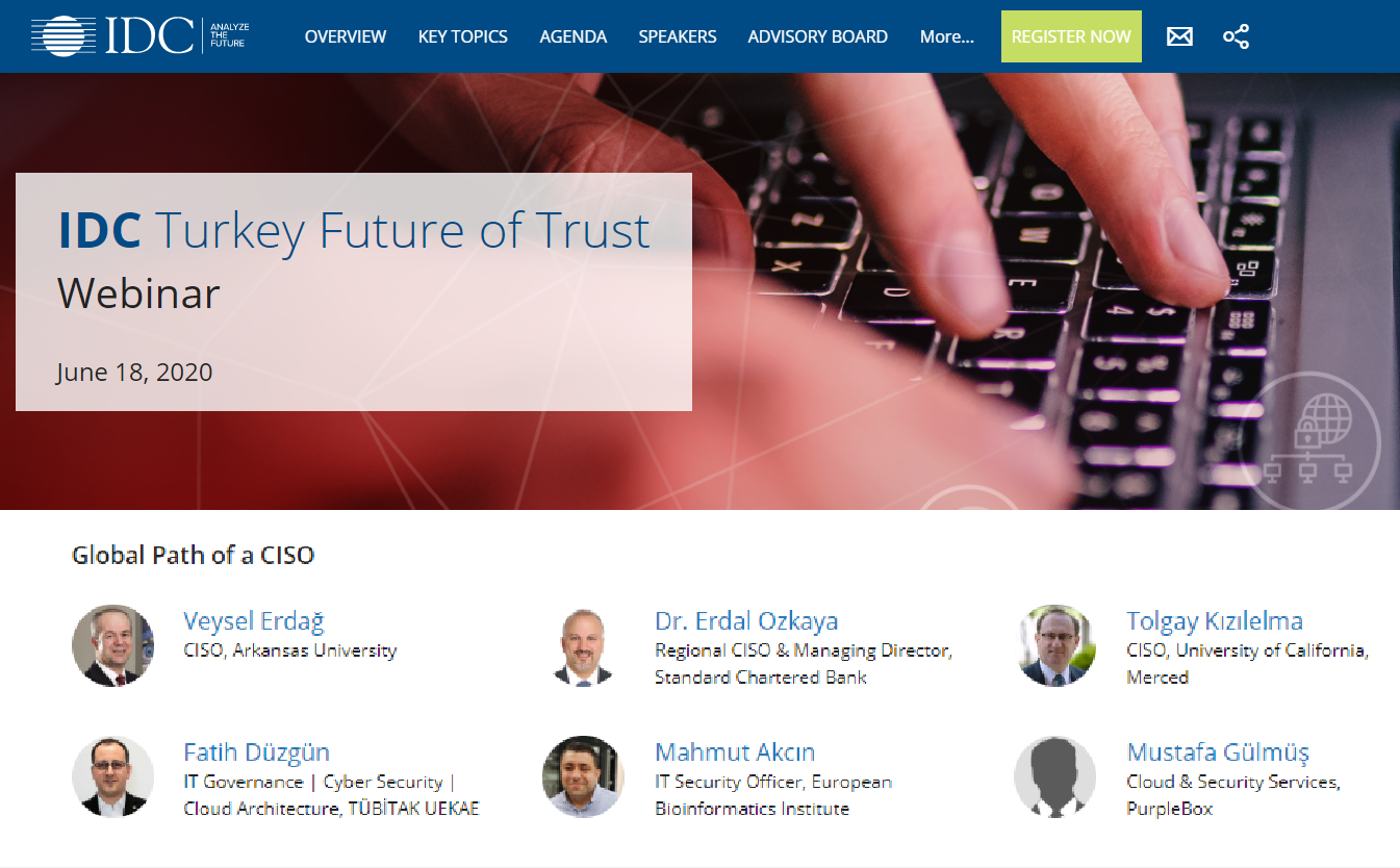 Future of Trust Free Webinar 2020 by IDC Turkey | Dr. Erdal Ozkaya - Cybersecurity  Blog