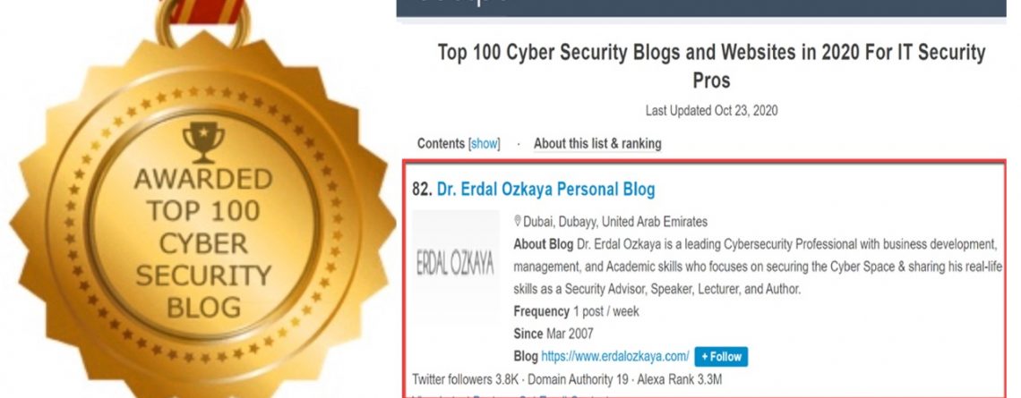 Top 100 Cybersecurity Blogs Erdal Ozkaya