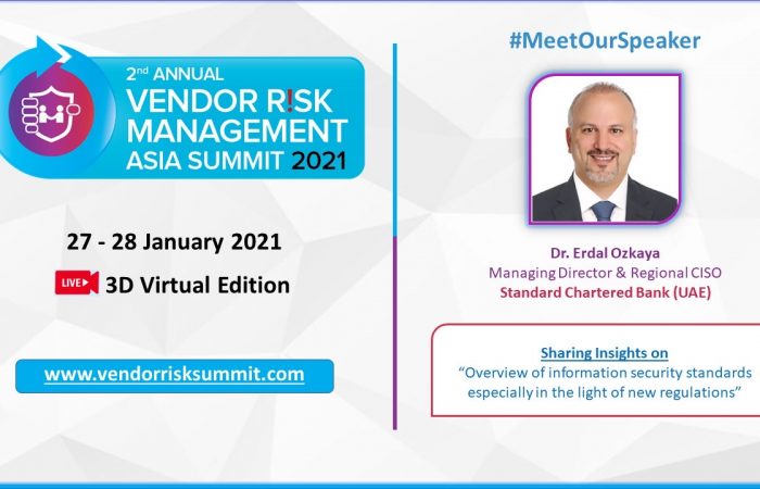 Vendor Risk Management Asia Summit Dr Erdal Ozkaya