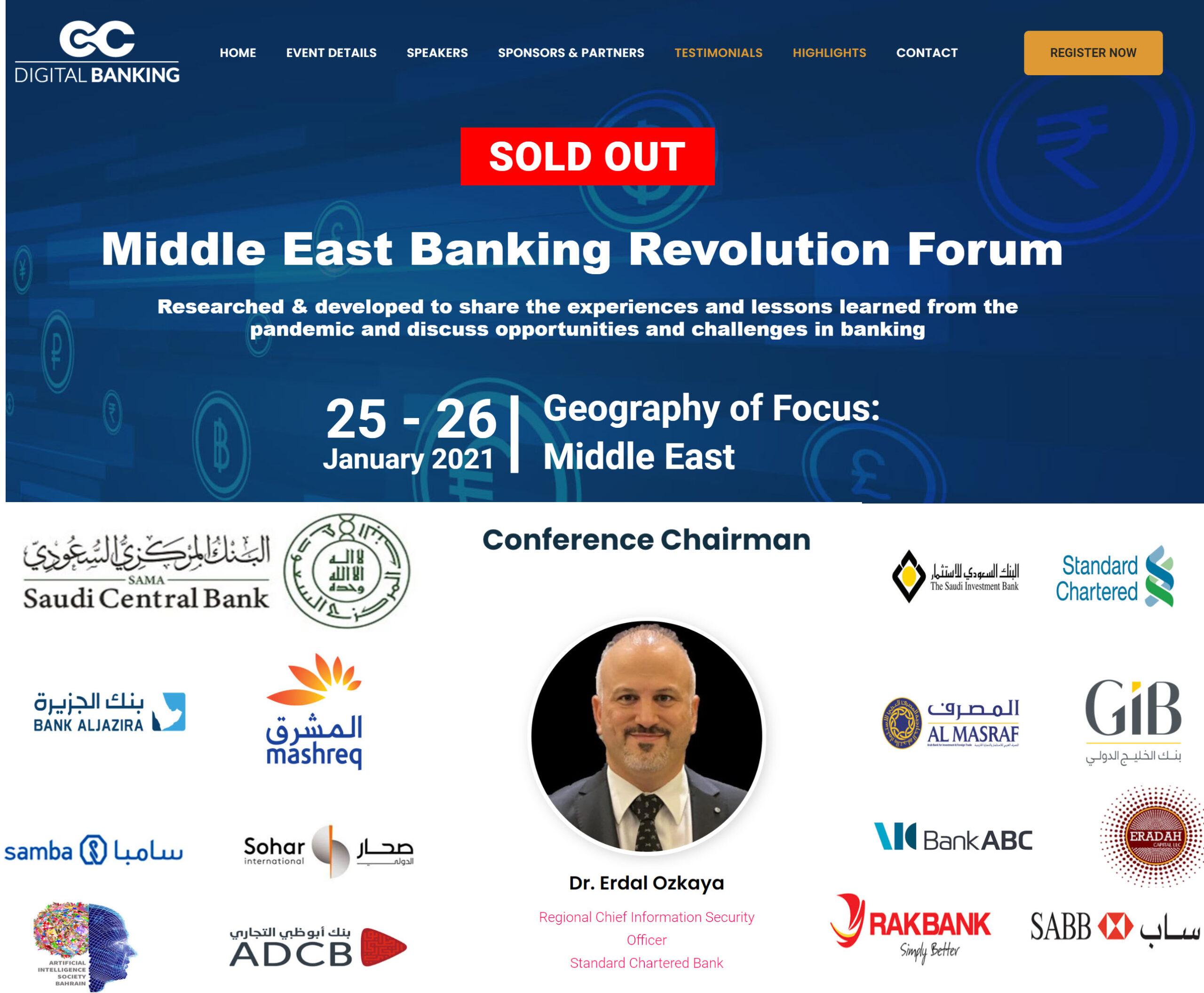 Middle East Banking Revolution Forum Keynote Erdal Ozkaya