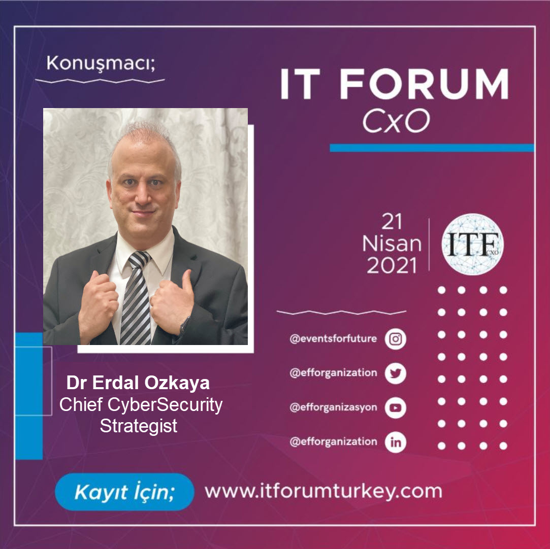 IT Forum CxO Turkey 21 Speaker Erdal Ozkaya