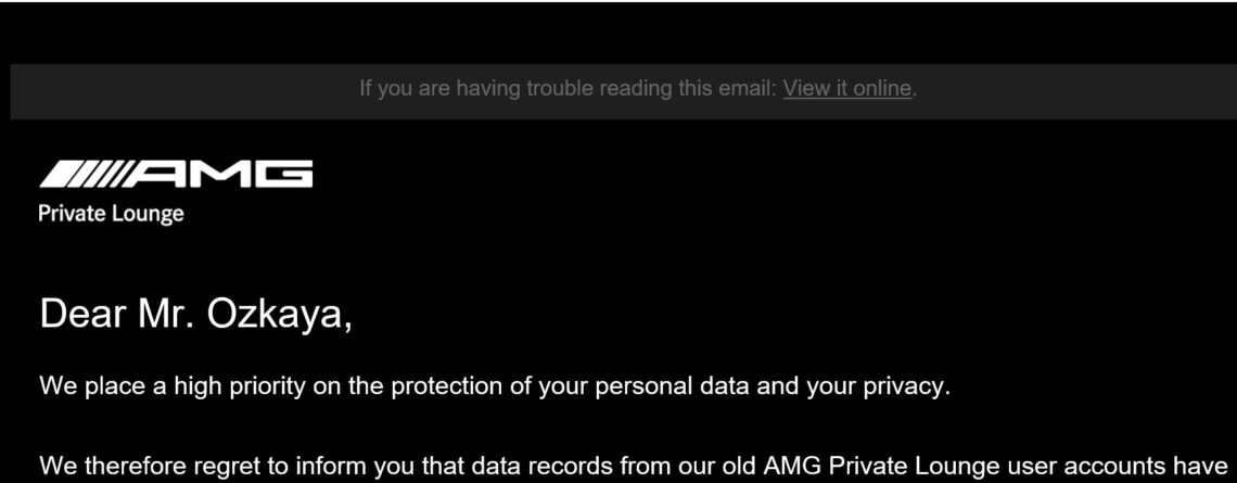 Mercedes Benz AMG Data Breach