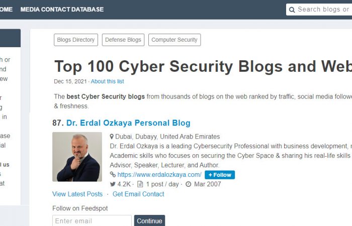 Top Cyber blogs