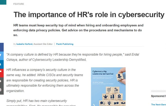 The importance of HR's role in cybersecurity