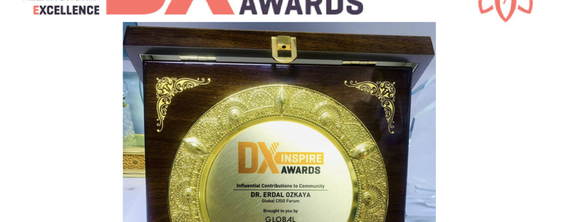 DX Inspire Award 2022 Dr Erdal Ozkaya