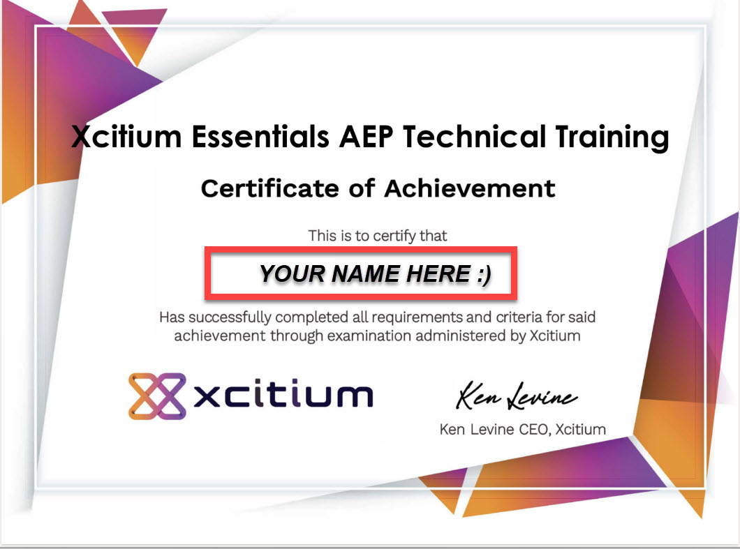 Xcitium Essentials Certification Program